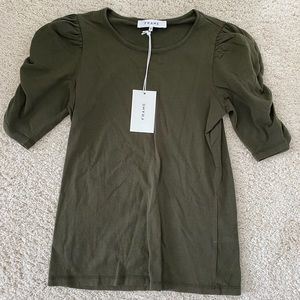 New Frame Clothing ruched sleeve Top XS